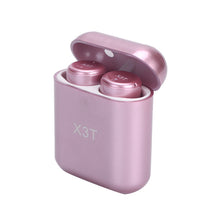 X3T Mini Invisible Twins Bluetooth Earphones Mic with Charging Case