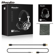 Bluedio T4S Active Noise Cancelling Bluetooth Headphones - Black