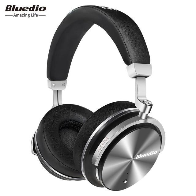Bluedio T4S Active Noise Cancelling Bluetooth Headphones - Black